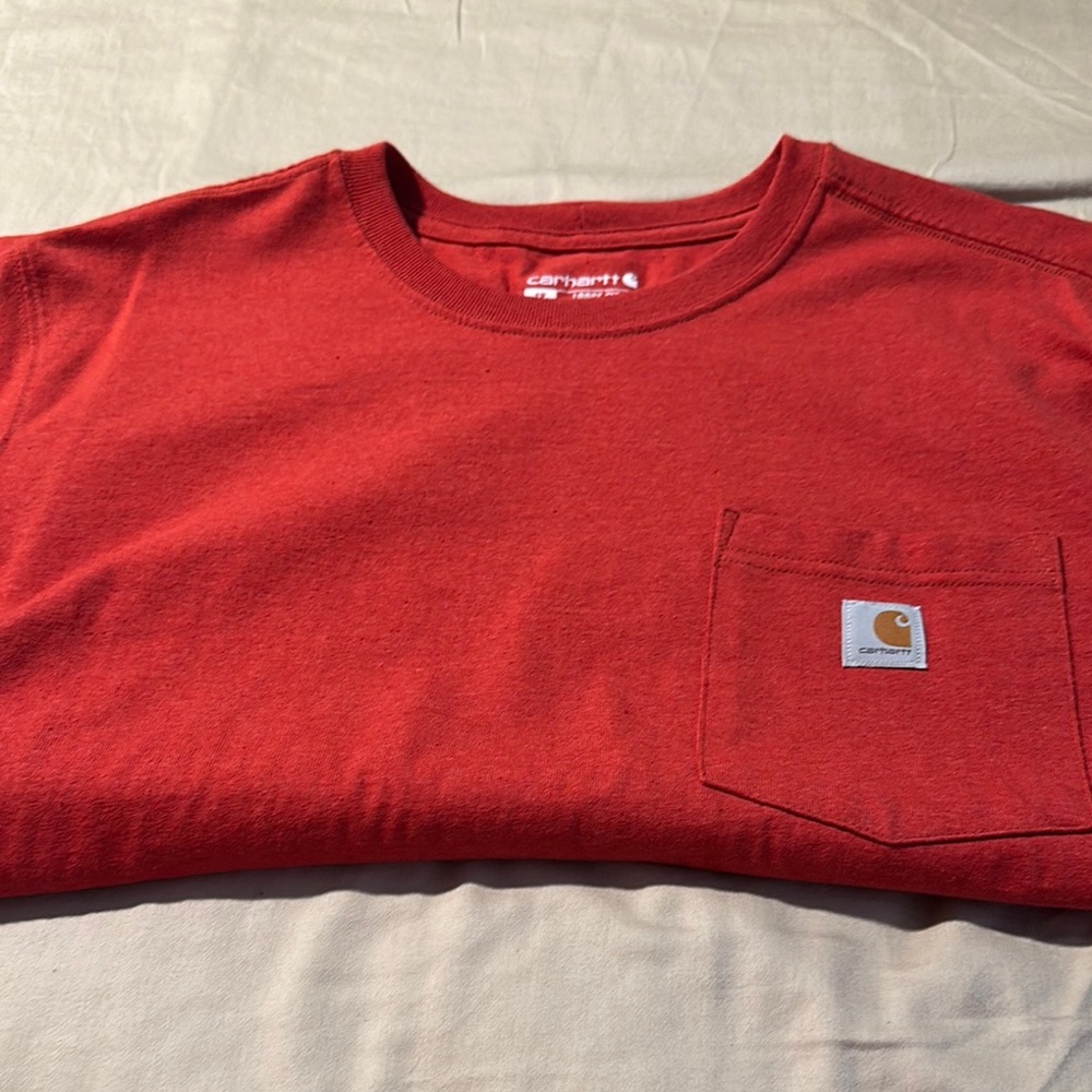 Carhartt Bold Red Crew Neck Tee